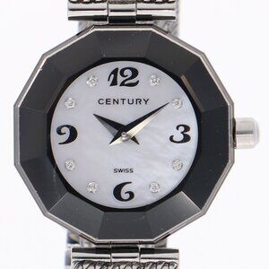 CENTURY Time Gem 8P Diamond White shell SS QZ